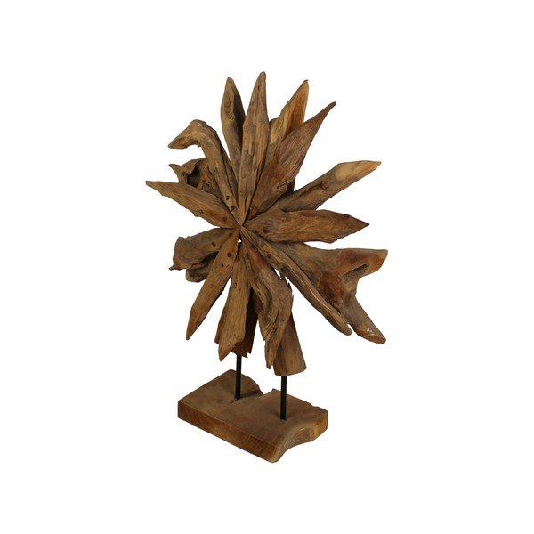 Dekoracija iz tikovega lesa HSM collection Sunflower, 40 x 50 cm-image-2