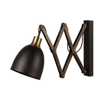 Črna/bronasta stenska svetilka ø 16 cm Sivani – Opviq lights