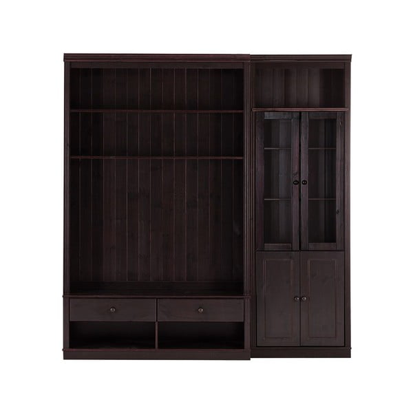 Rjav TV komplet iz masivnega bora 214x223 cm Anita – Støraa