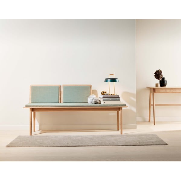 Svetlo zelena klop z volneno blazino Elba - Hammel Furniture-image-1