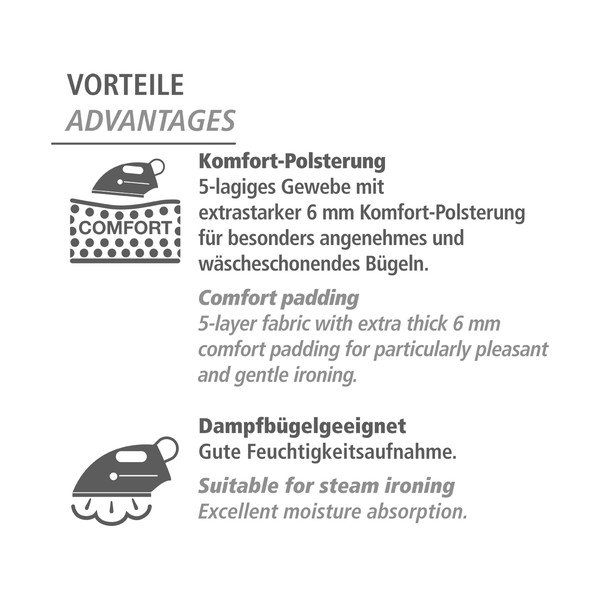 Modra bombažna prevleka za likalno desko Wenko Air M-image-4