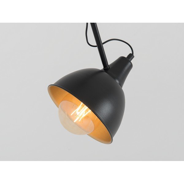 Črna viseča svetilka s kovinskim senčnikom 80x80 cm Coben - CustomForm-image-3