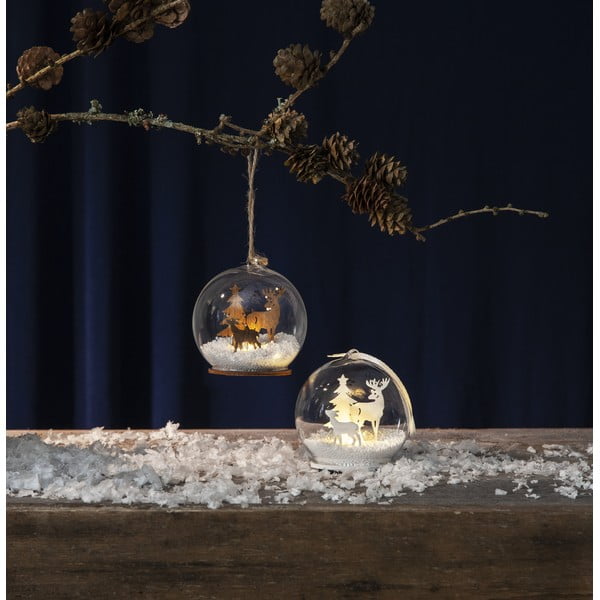 Božična svetlobna dekoracija v naravni barvi ø 8 cm Fauna – Star Trading-image-4