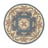 Modra volnena preproga Flair Rugs Aubusson, ⌀ 120 cm