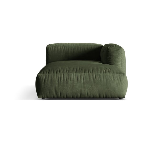 Zelen žameten modul za sedežno garnituro (desni kot) Martina – Micadoni 