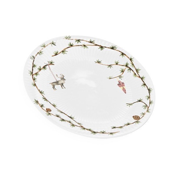 Porcelanast pladenj z božičnim motivom 27x34 cm Hammershøi Christmas – Kähler Design-image-2