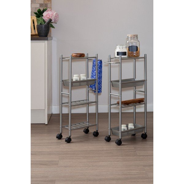 Kovinski servirni voziček na kolesih 16x40 cm Dara – Premier Housewares-image-1