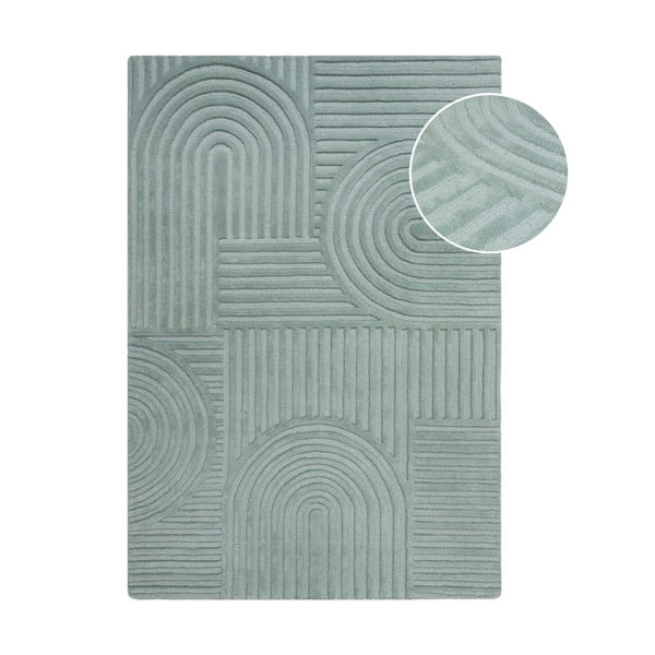 Turkizna ročno tkana volnena preproga 200x290 cm Zen Garden – Flair Rugs