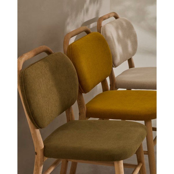 Kaki zeleni jedilni stoli v kompletu 2 ks Helda – Kave Home-image-4