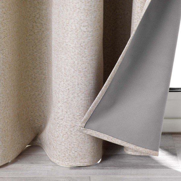 Bež zatemnitvena zavesa 140x260 cm Crepuscule – douceur d'intérieur-image-3