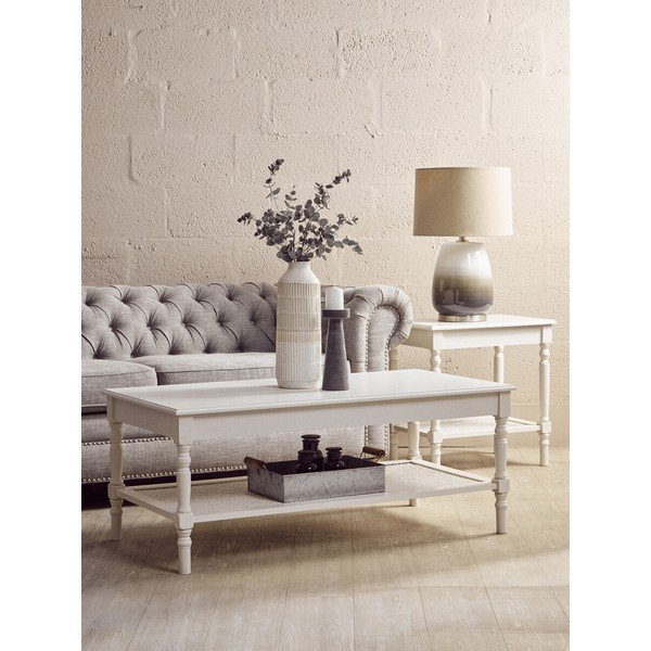 Bela klubska mizica 60x120 cm Heritage – Premier Housewares-image-1