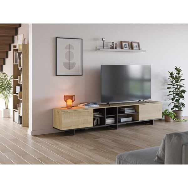 TV omarica v hrastovem dekorju 230x44 cm Cequoia – Marckeric-image-1