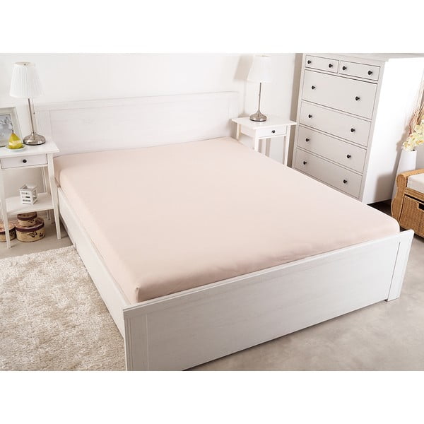 Svetlo rjava napenjalna rjuha 140x200 cm – B.E.S.-image-2