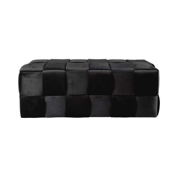 Črn žametni stolček Weaved - Leitmotiv-image-2