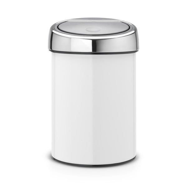 Bel jeklen koš za smeti na dotik 3 l Touch Bin – Brabantia-image-4
