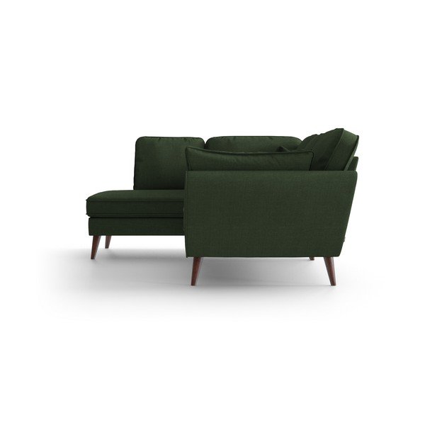 Zelena kotna sedežna garnitura My Pop Design Auteuil, levi kot-image-4