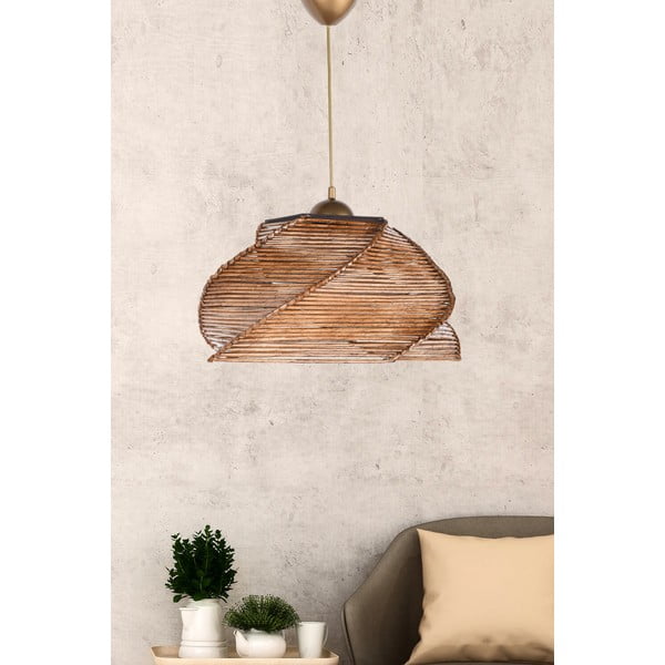 Bež viseča svetilka ø 36 cm Pentagone – Opviq lights