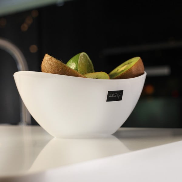 Bela skleda za solato Vialli Design, 16 cm-image-1