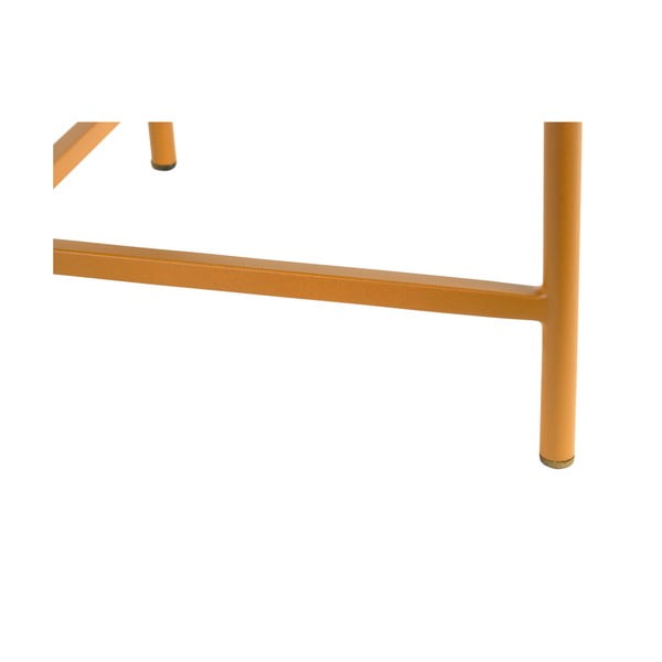 Oker rumena kovinska okrogla klubska mizica ø 50 cm Meseta  – Leitmotiv-image-2