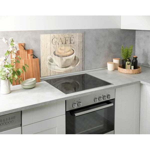 Steklena stenska zaščita za štedilnik Wenko Café , 60 x 50 cm-image-1