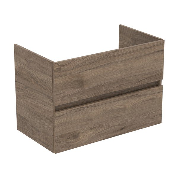 Stenska omarica za pod umivalnik v orehovem dekorju v naravni barvi 80x55 cm Eurovit+ – Ideal Standard-image-1