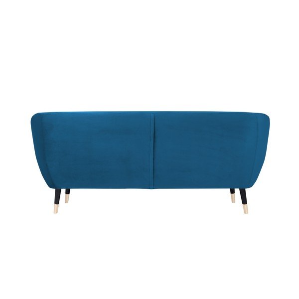 Modra zofa s črnimi nogami Mazzini Sofas Benito, 188 cm-image-4