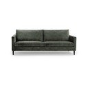 Zeleno-siva žametna sedežna garnitura Scandic Adagio, širina 220 cm