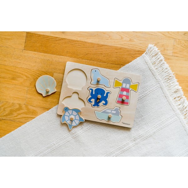 Lesena sestavljanka vtikanka (število koščkov 6) Ocean – Kindsgut-image-3