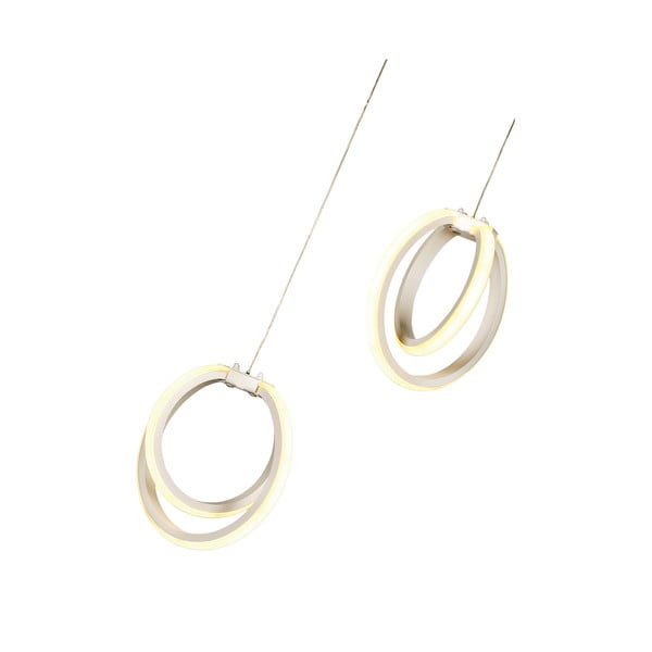 Bela kovinska LED viseča svetilka ø 20 cm Sezen – Squid Lighting-image-3