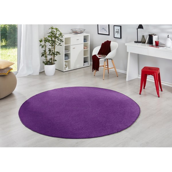 Temno vijolična okrogla preproga ø 133 cm Fancy – Hanse Home-image-1