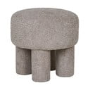 Svetlo siv tabure iz tkanine bouclé Perth – House Nordic