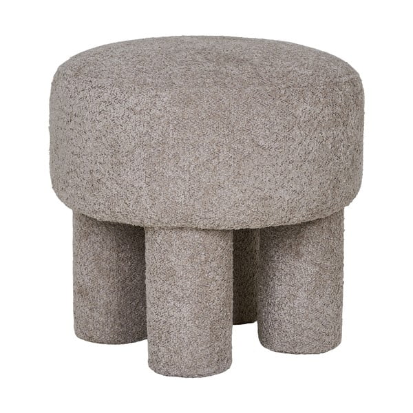 Svetlo siv tabure iz tkanine bouclé Perth – House Nordic