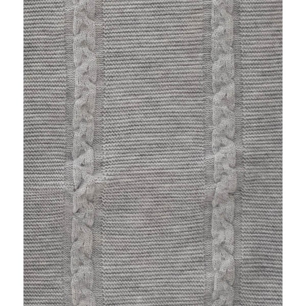 Sivo pregrinjalo 200x220 cm Trenza – Oyo Concept-image-3
