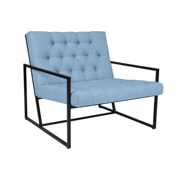 Svetlo moder fotelj Mazzini Sofas Aster