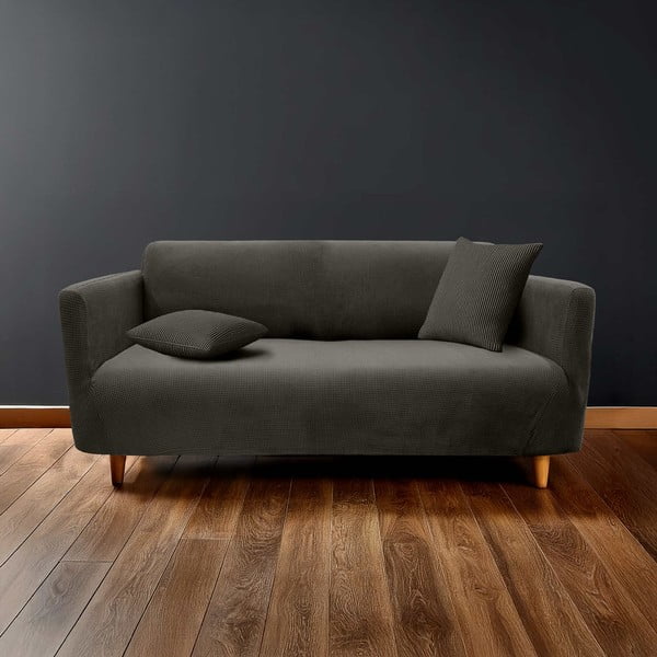 Antracitno siva raztegljiva prevleka za sedežno garnituro za trosed Sacha – douceur d'intérieur