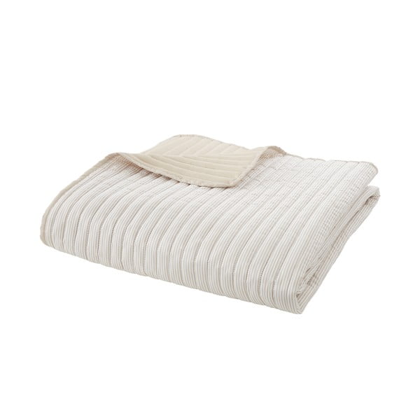 Bež prešito pregrinjalo 220x230 cm Stripe – Catherine Lansfield