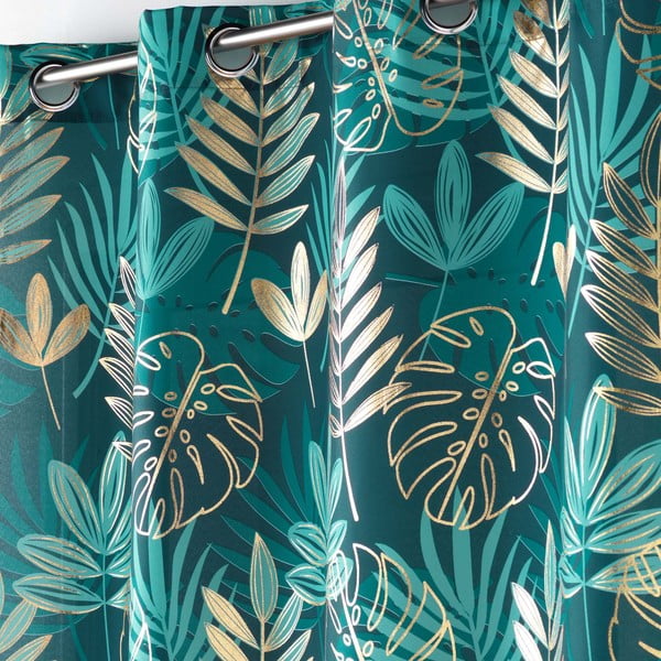 Zelena zavesa 140x260 cm Ornella – douceur d'intérieur-image-1