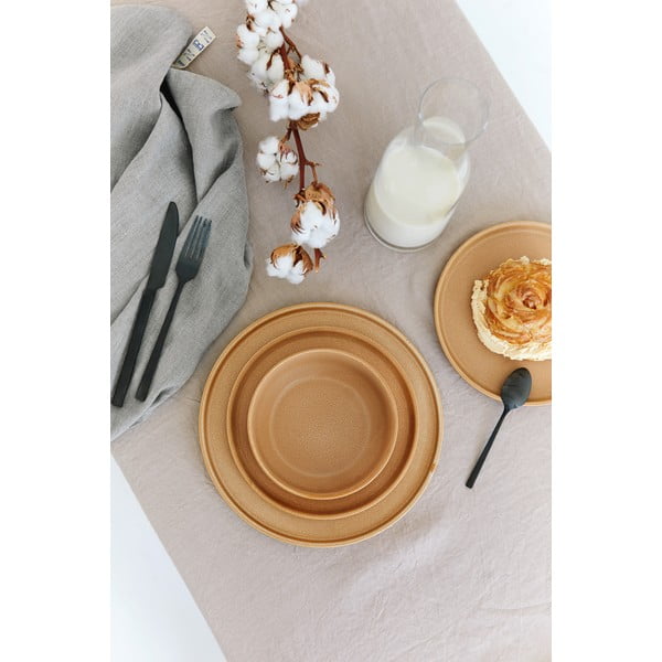 12-delni opečnato oranžni lončeni set posode Bonami Selection Malia-image-3