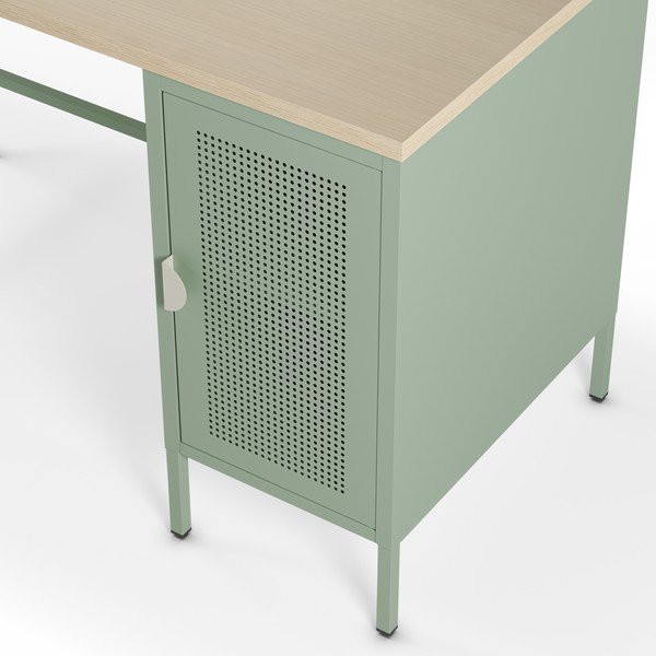 Pisalna miza z mizno ploščo v hrastovem dekorju 60x120 cm Sayla – Marckeric-image-2
