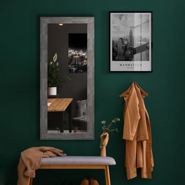 Stensko ogledalo v sivem okvirju Styler Jyvaskyla, 60 x 148 cm-image-1