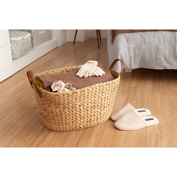 Koš za perilo iz morske trave v naravni barvi 100 l Belize – Compactor-image-2