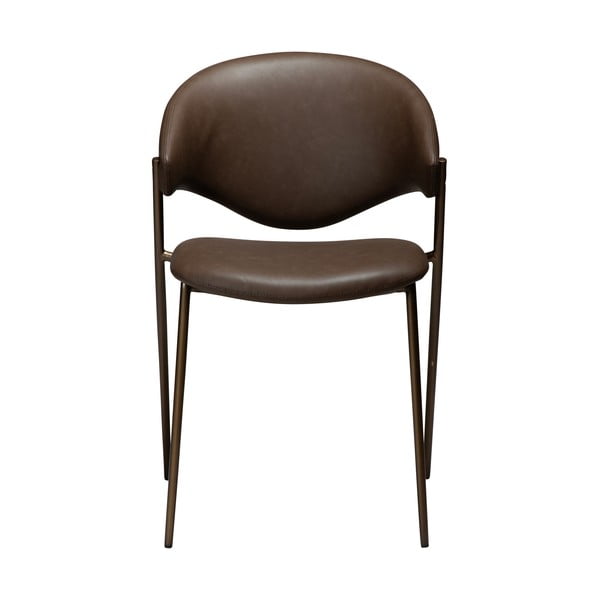 Temno rjav jedilni stol iz umetnega usnja Zone – DAN-FORM Denmark-image-1