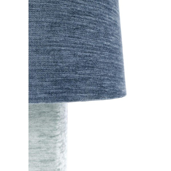 Modra kovinska namizna svetilka s tekstilnim senčilom (višina 50 cm) Demra – Bizzotto-image-3