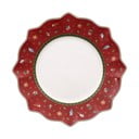 Rdeč porcelanast krožnik z božičnim motivom Villeroy&Boch, ø 28 cm