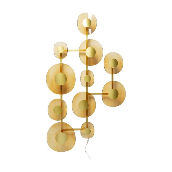Stenska svetilka v zlati barvi Mariposa – Kare Design