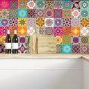 Komplet 60 stenskih nalepk Ambiance Tiles Vintage, 10 x 10 cm