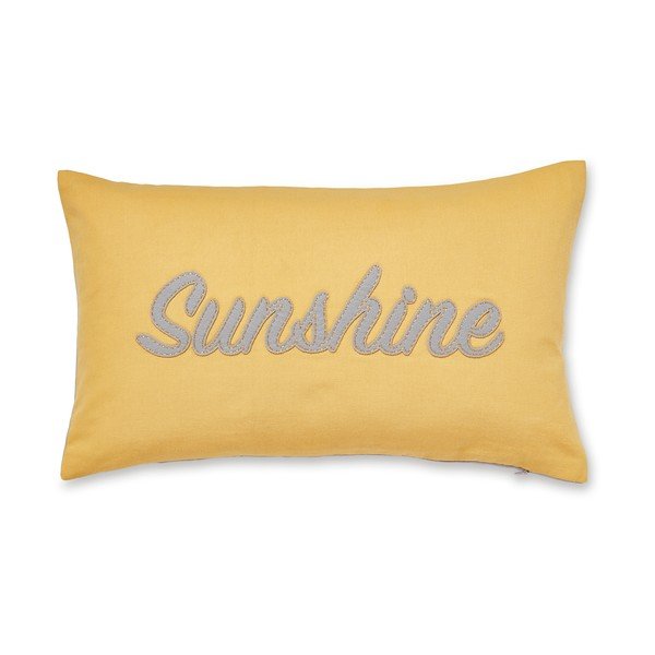 Rumena bombažna okrasna blazina Cooksmart ® Sunshine, 30 x 50 cm