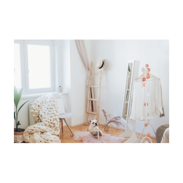 Bela stoječa škatla za nakit z ogledalom in LED osvetlitvijo Bonami Essentials Bien-image-3