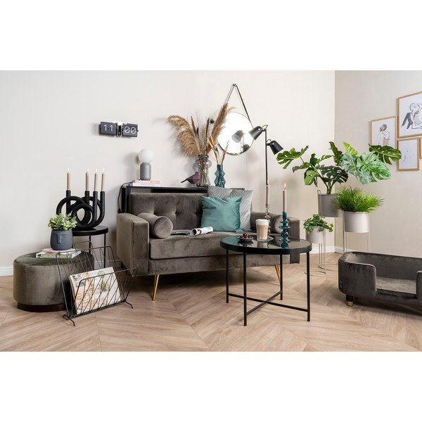 Siva steklena vaza PT LIVING Morgana, višina 35 cm-image-1