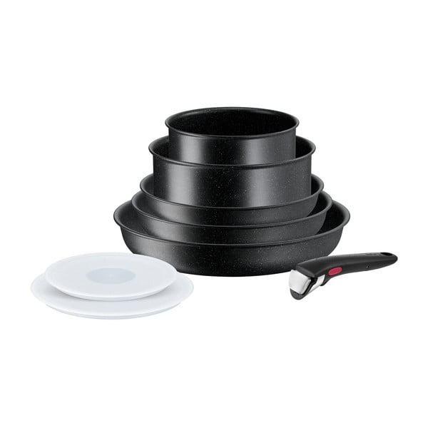 Aluminijast komplet loncev 8 ks INGENIO Black stone L3998802 – Tefal